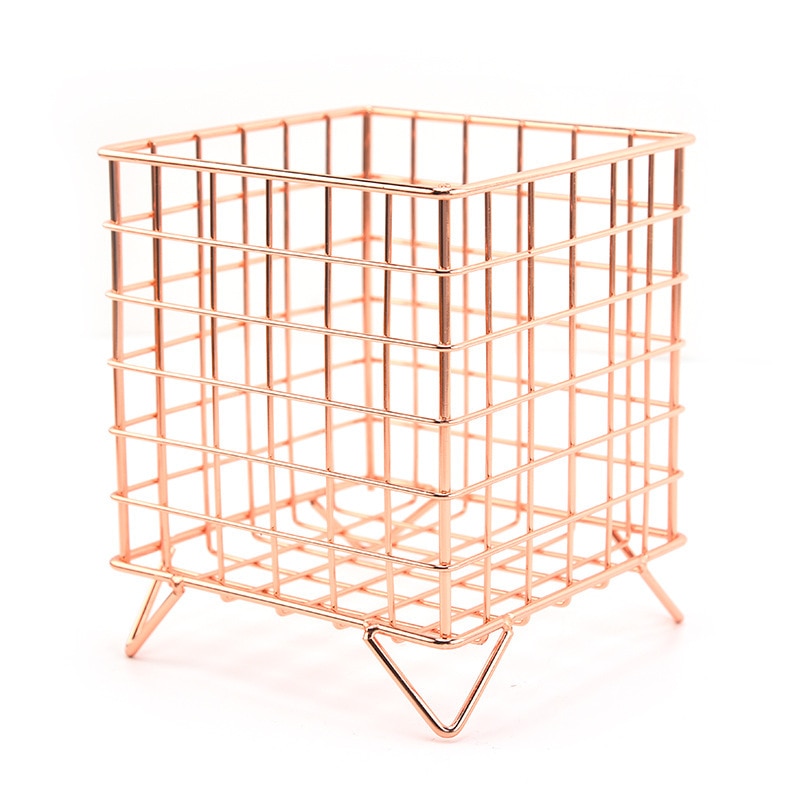6 Colors Iron Storage Rack Desktop Book Pen Storage